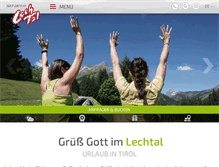 Tablet Screenshot of lechtal.at